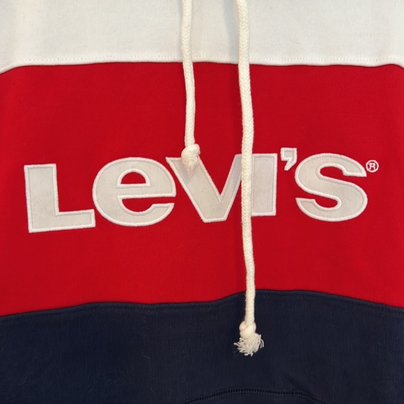 Levi’s red, white, blue Hoodie - Picture 5 of 7
